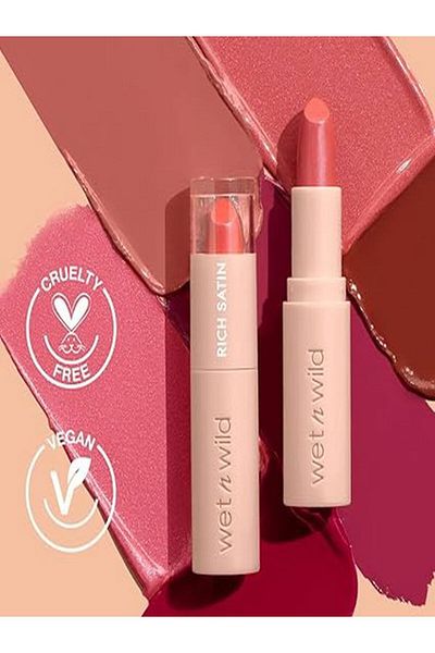 WET N WİLD Mega Last Rich Satin Lip Color - Vitamin E & Moisturizing Argan Oil, Lippers