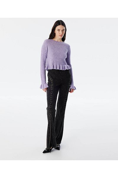 Twist Sweater with Crystal Stone Accessory