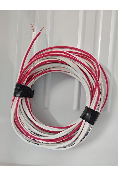 Borsan 50 METRE Borsan 2x0.75 Kırmızı-Beyaz Kordon Kablo - Tam Bakır - TSE/CE...