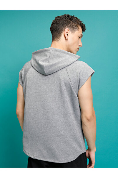 Highlander By Styli Slogan Print Cap Sleeves Hoodie