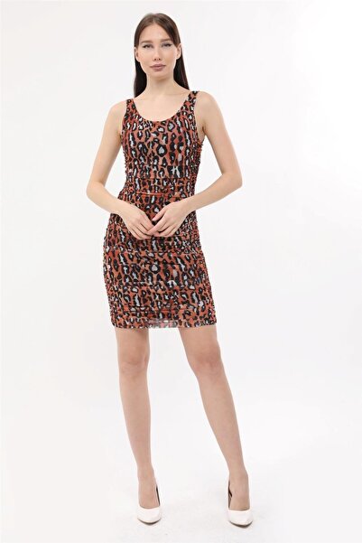 HomeStore Leopar Desenli Elbise