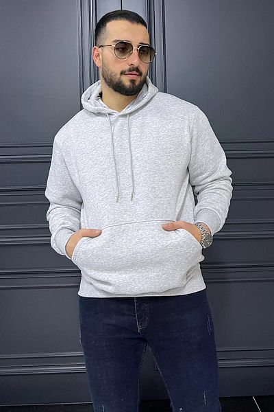 MİSHAR İTALİA Ανδρικό φούτερ με τσέπη καγκουρό Grimelaj