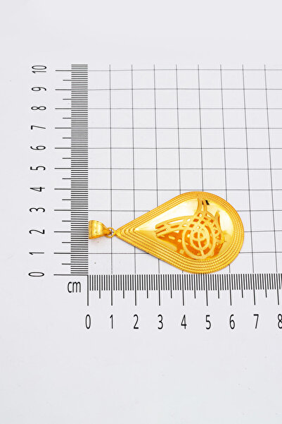 Bilezikci Büyük Tuğralı 22 Ayar Altın Kolye