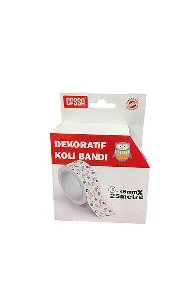 Cassa Decorative Duct Tape Owl Pattern 45mm X 25 m (1 Pcs)