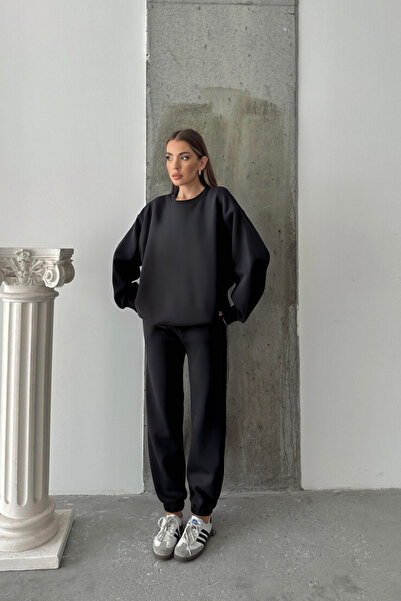 YAKAMEL Set de damă cu dungi, supradimensionat