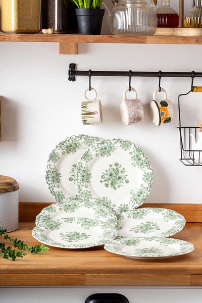 FH finehome Lierre Porcelain 6 Piece Serving Plates Set