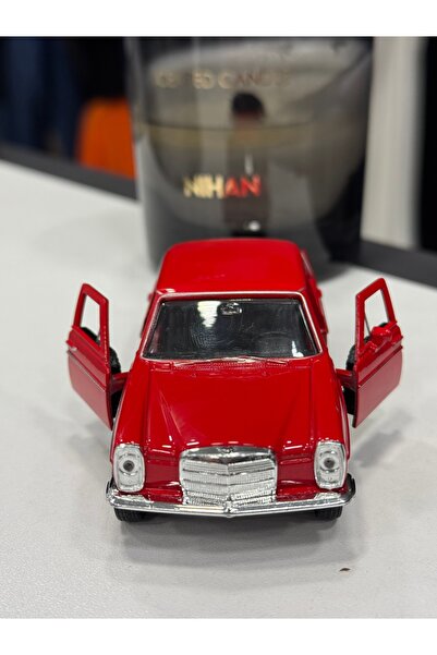 KARSAN Mercedes Kırmızı Benz 220 Lisanslı Klasik 1/24 Diecest Metal Araba
