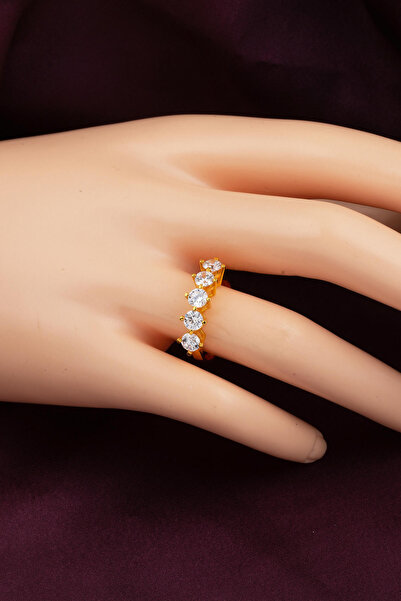 Bilezikci 5 Taş 22 Ayar Altın Yüzük