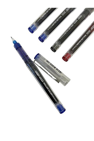 Cassa 0.5 mm Needle Tip Rollerball Pen (3 Blue, 1 Black, 1 Red)