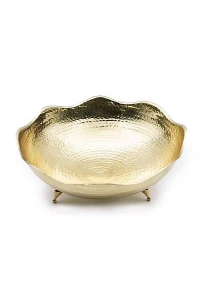 ANTEPSEPETİ Yellow Coated Wavy Copper Gondol (24cm)