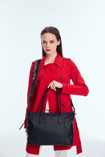 U.S. Polo Assn. Geantă neagră de umăr pentru femei Us24547