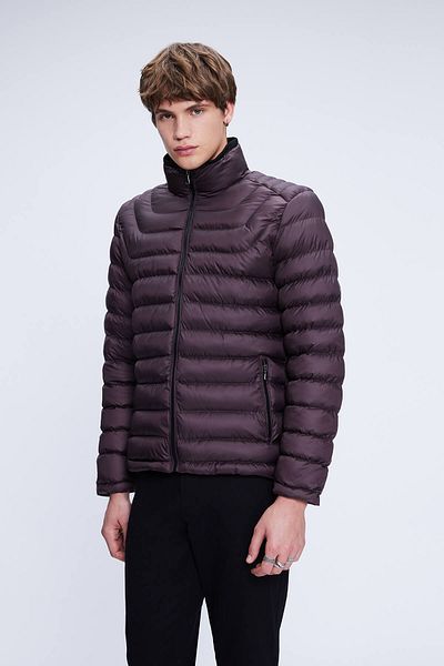 Hatemoğlu Claret Red Dynamic Fit Hakim γιακά πουπουλένιο παλτό