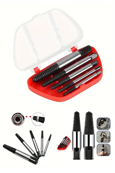 BİTERSE 5 Adet Hasarlı Vida Çıkartıcı Set Matkap Ucuna Kırık Civata ve Su Bor...