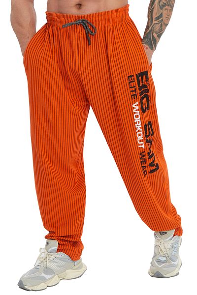 Big Sam Orange Men's Body - Basic Pants Sweatpants 1178
