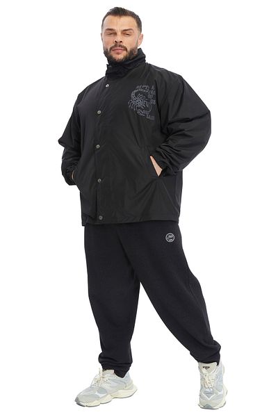 Big Sam Black Comfortable Cut Raincoat 4029