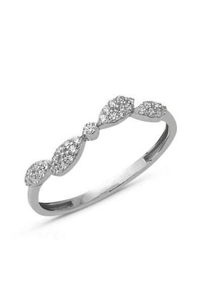 Bilezikci Sarmaşık Model Beyaz Altın Spor Yüzük