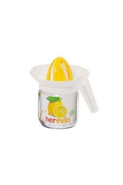 Herevin 425 Cc Lemon and Orange Juicer with Handle and Yellow Lid
