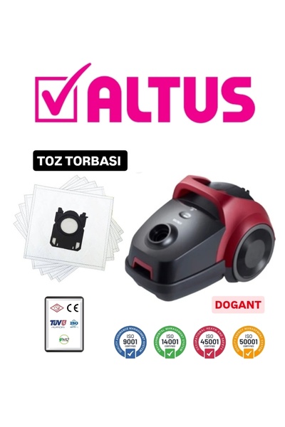 Dogant ALTUS AL 6323 BS  Toz Torbası 5 Adet Motor Filitreli