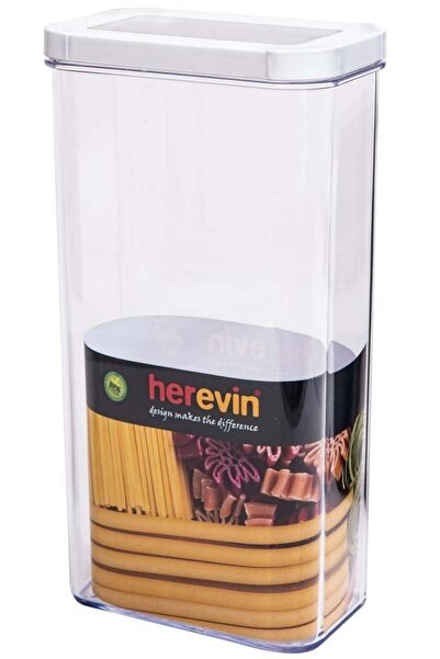 Herevin 3 lt Beyaz Kapaklı Saklama Kabı