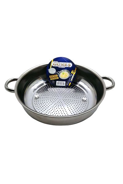 Go İthalat No-1 - 26cm Oblate Metal Strainer (4597)