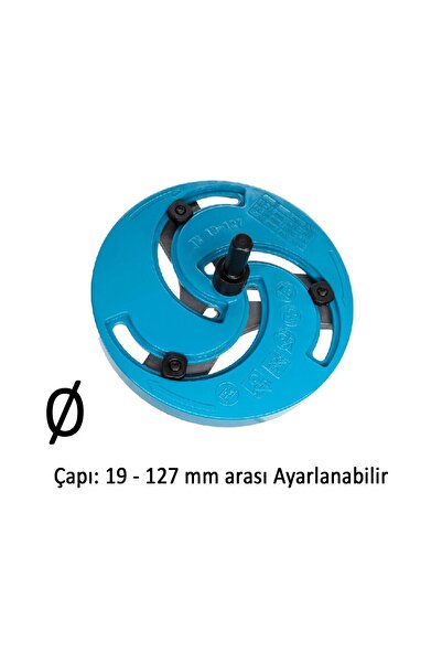 Badem10 Metal Panç Ø 19 mm 127 mm Çap Ayarlanabilir Delik Oyuk Açma Delme HSS Bi Metal Testeresi Adaptör Uç