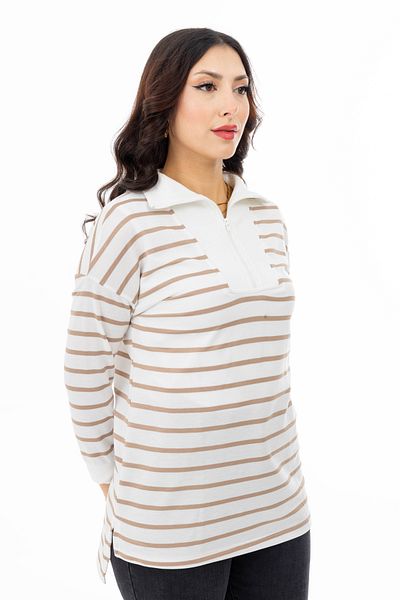 TUĞBA ERGÜL Yüksel Ergül 5895 Two Thread Trucker Tunic