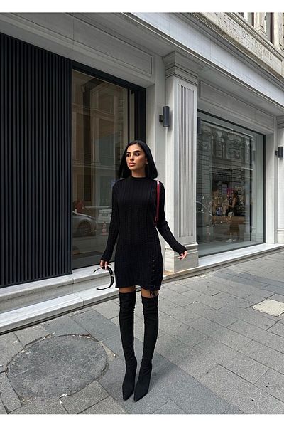 ribana Плетена туника, рокля и пуловер за коса