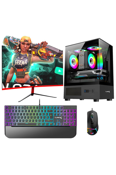 TURBOX Tx5987 Ryzen 5 5500 32GB 1TB NVMe 12GB RTX3060 23.6 165Hz Curved Oyunc...