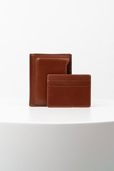 BAYDERİ Midos Genuine Leather Men's Wallet with Extra Card Holder