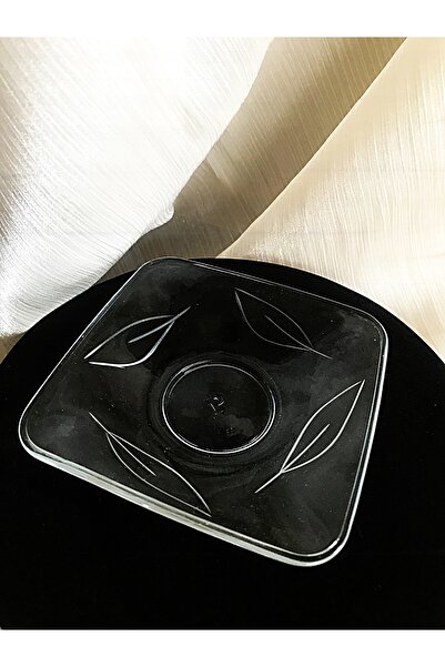 Paşabahçe طبق شاي مربع مكون من 6 قطع