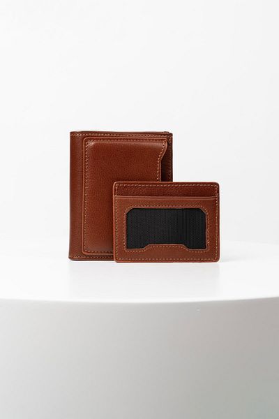 BAYDERİ Midos Genuine Leather Men's Wallet with Extra Card Holder