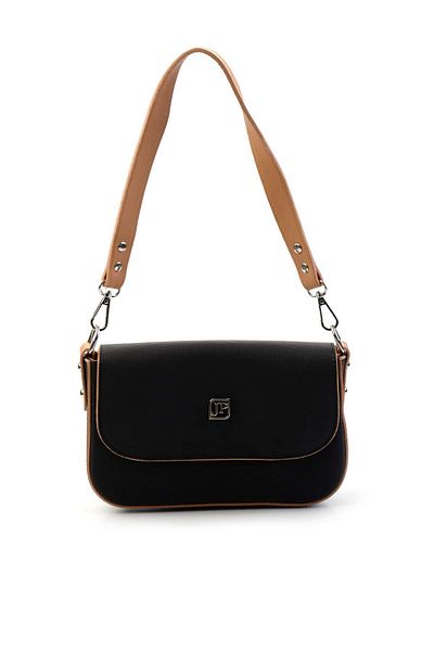 Bambi Black Tan Women's Shoulder Bag C 06068600509