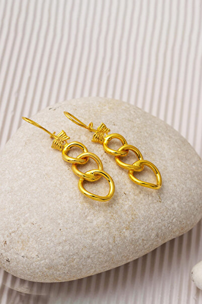 Bilezikci 14 Ayar Uzay Yolu Sallantılı Altın Küpe