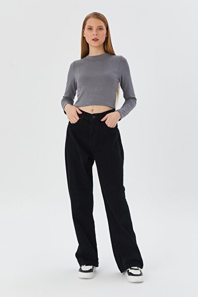Shopping Shop Wide Leg Denim SIYAH