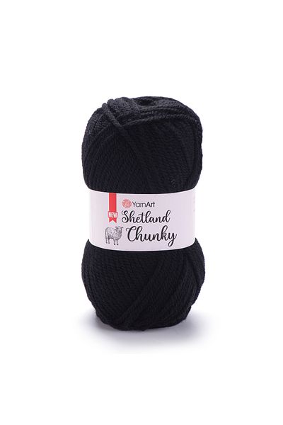 Yarnart Shetland Chunky - Hand Knitting Thread Black-602