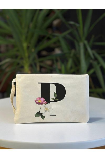 bezçantadünyası Hammer Clutch Bag with Letter P
