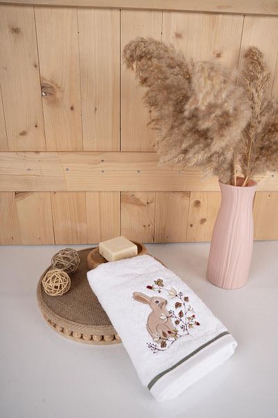 Baveno Baveno Home - 100% Cotton Embroidered Patterned 40X70 Gift Towel Set