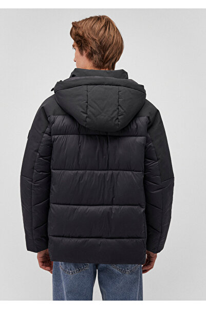 Mavi MAVİ Kapüşonlu Siyah Şişme 0110464