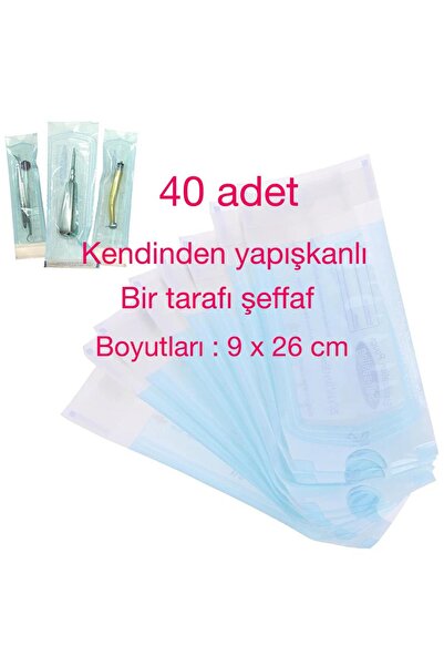 tırnakmania Steril zarfı - Steril poşeti 40 adet