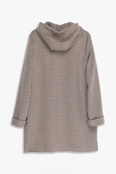 Ekol Hooded Midi Women's Coat - Casual Chic