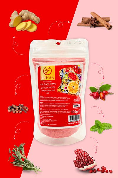 Frigia 100 Grams Pomegranate Flavored New Year's Tea