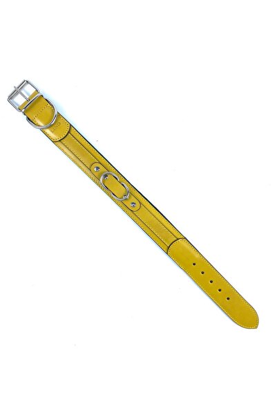 Deri Çift Halkalı Boyun Tasması 4cm