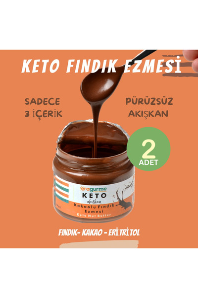 Era Gurme Ketojenik Ham Kakaolu Fındık Kreması - Akışkan - **2 Adet**