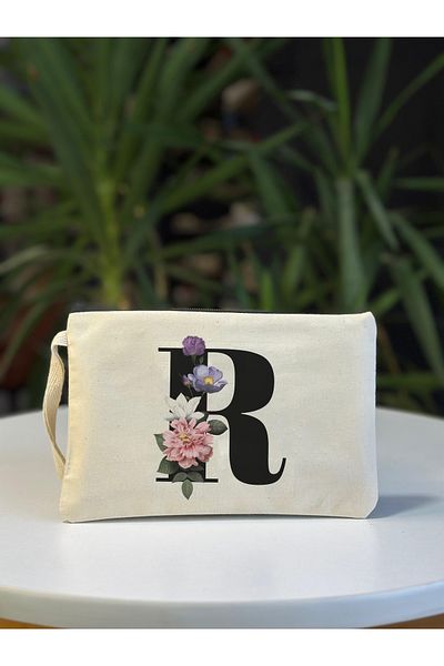bezçantadünyası Hambez Clutch Bag with Letter R