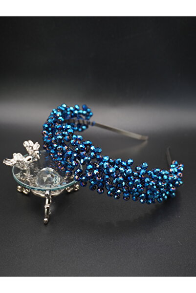 gelinmz Πολύχρωμο και λευκό κρύσταλλο νυφικό στέμμα - κομψό και κομψό σχέδιο