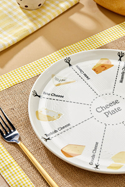 EMBazaar Special Design Cheese Presentation Plate 26 cm