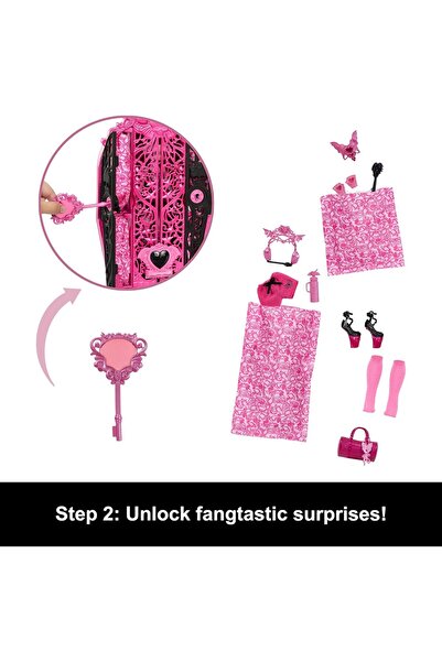 MONSTER HIGH Skulltimate Secrets Bebek Ve Aksesuar Seti, Canavar Gizemleri Draculaura Giydirme Dola