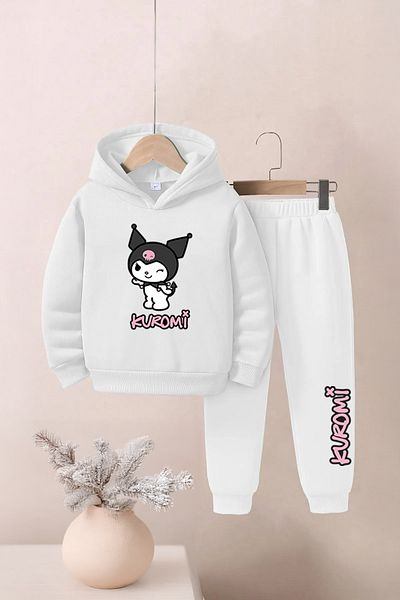 Lazy Koala Kuromi Printed Unisex Bottom-Top Kids Tracksuit Set
