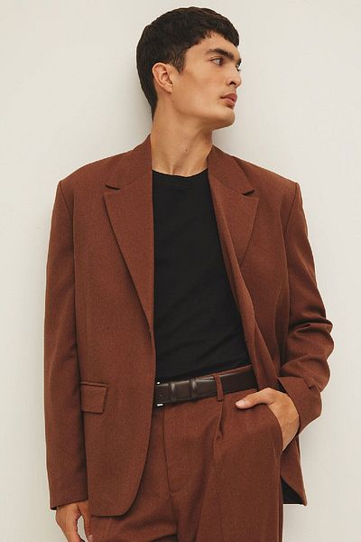 DeFacto Bequem geschnittene, gefütterte Basic-Blazerjacke – geknöpft B0059ax23wn