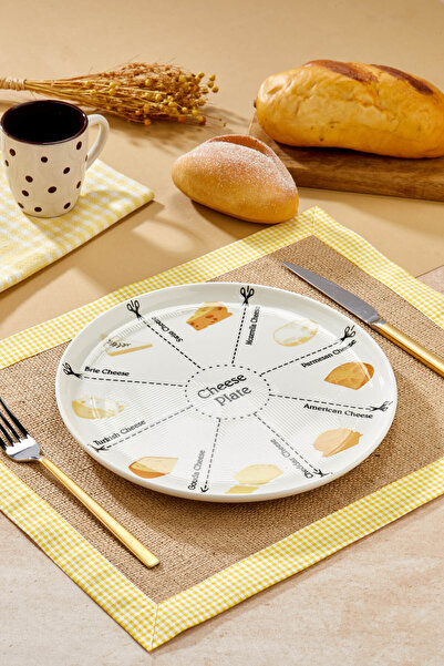 EMBazaar Special Design Cheese Presentation Plate 26 cm
